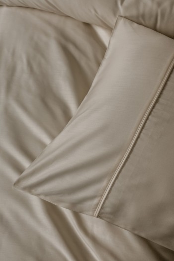 Cotton Box Silky Saten Çift Kişilik Nevresim Takımı Bej