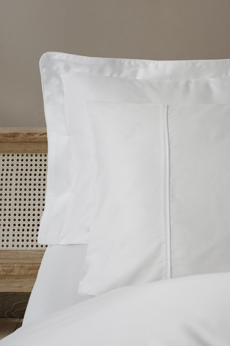 Cotton Box Silky Saten Çift Kişilik Nevresim Takımı Beyaz detay görseli
