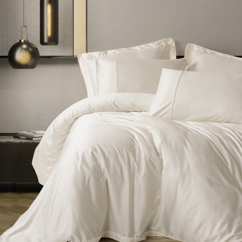 Cotton Box Silky Saten Çift Kişilik Nevresim Takımı Ekru Cotton Box Silky Saten Çift Kişilik Nevresim Takımı Ekru