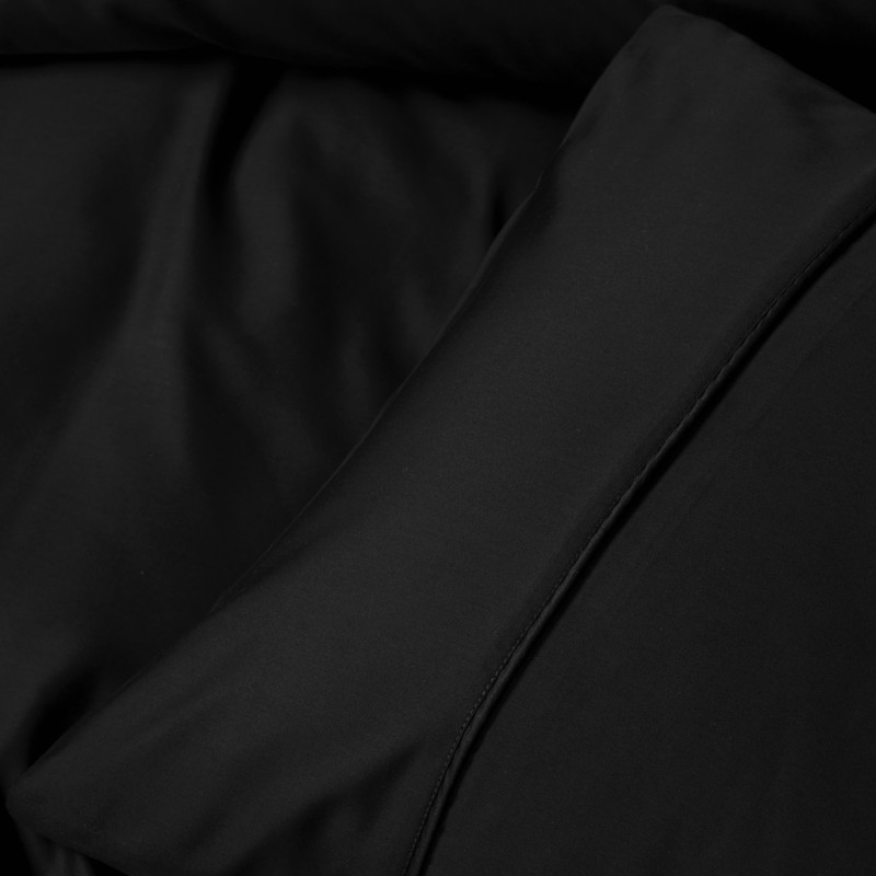 Cotton Box Silky Saten Çift Kişilik Nevresim Takımı Siyah Cotton Box Silky Saten Çift Kişilik Nevresim Takımı Siyah