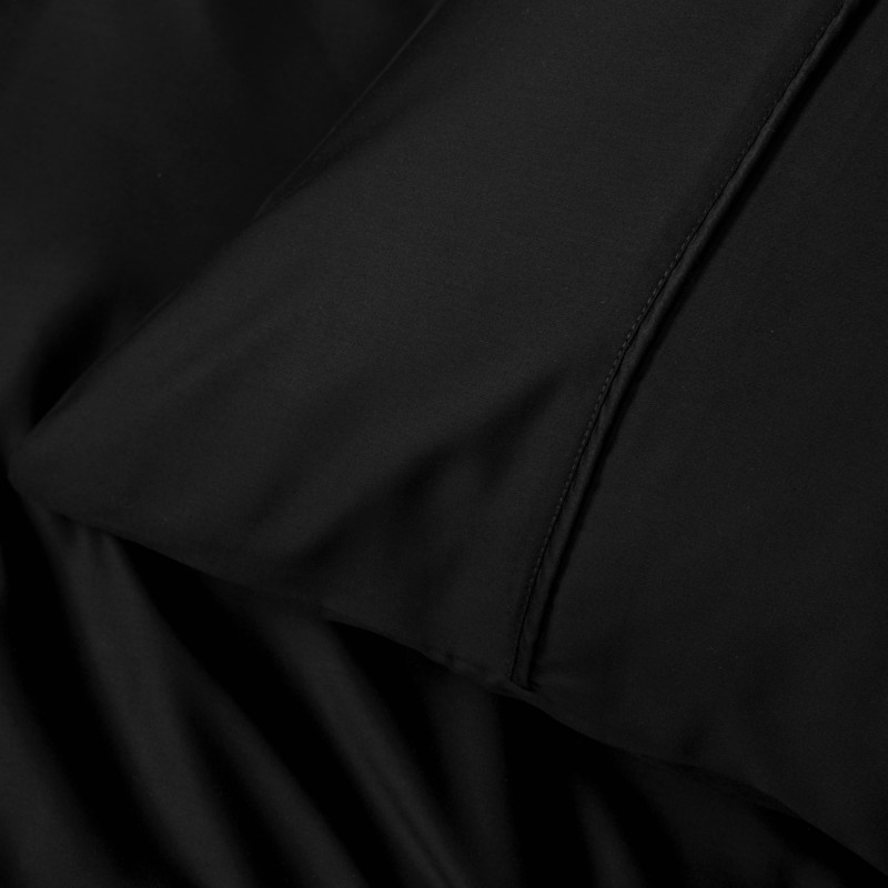 Cotton Box Silky Saten Çift Kişilik Nevresim Takımı Siyah Cotton Box Silky Saten Çift Kişilik Nevresim Takımı Siyah