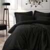Cotton Box Silky Saten Çift Kişilik Nevresim Takımı Siyah Cotton Box Silky Saten Çift Kişilik Nevresim Takımı Siyah