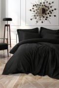Cotton Box Silky Saten Çift Kişilik Nevresim Takımı Siyah