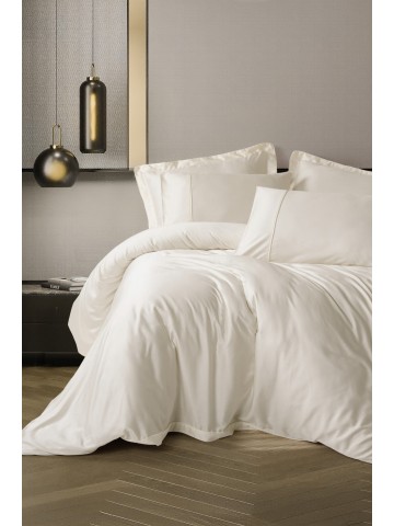 Cotton Box Silky Saten King Size Nevresim Takımı Ekru