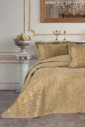 Cotton Box Smart Çift Kişilik Yatak Örtüsü Brillante S.Kahve