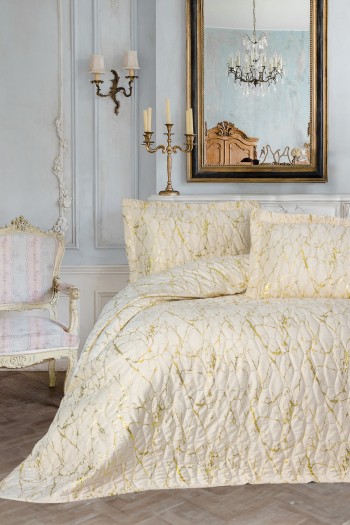 Cotton Box Smart Çift Kişilik Yatak Örtüsü Destello Krem