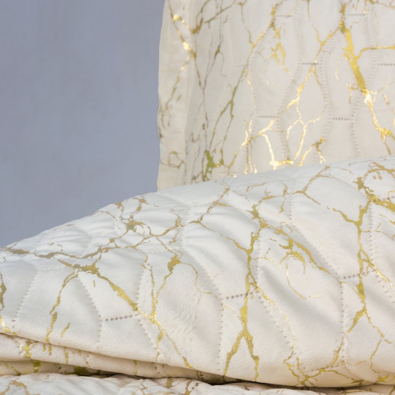 Cotton Box Smart Çift Kişilik Yatak Örtüsü Destello Krem