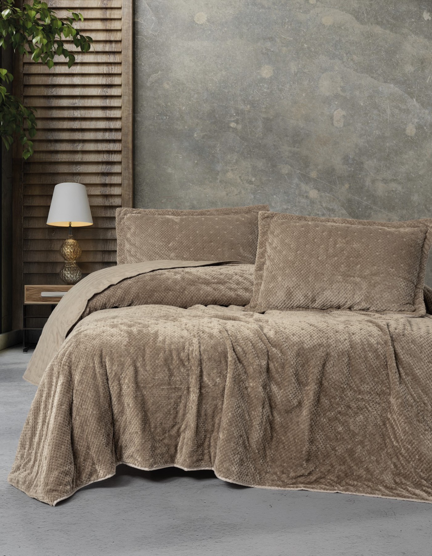 Cotton Box Softnest Çift Kişilik Yatak Örtüsü Boleta Bej Cotton Box Softnest Çift Kişilik Yatak Örtüsü Boleta Bej