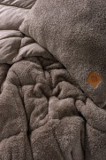 Cotton Box Tek Kişilik Peluş Yorgan Seti Bej 155x215 cm görseli 3