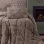 Cotton Box Tek Kişilik Peluş Yorgan Seti Bej 155x215 cm