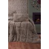 Cotton Box Tek Kişilik Peluş Yorgan Seti Bej 155x215 cm