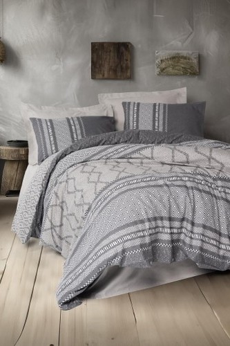 Cotton Box Toprak Çift Kişilik Nevresim Takimi Tonnia Vizon