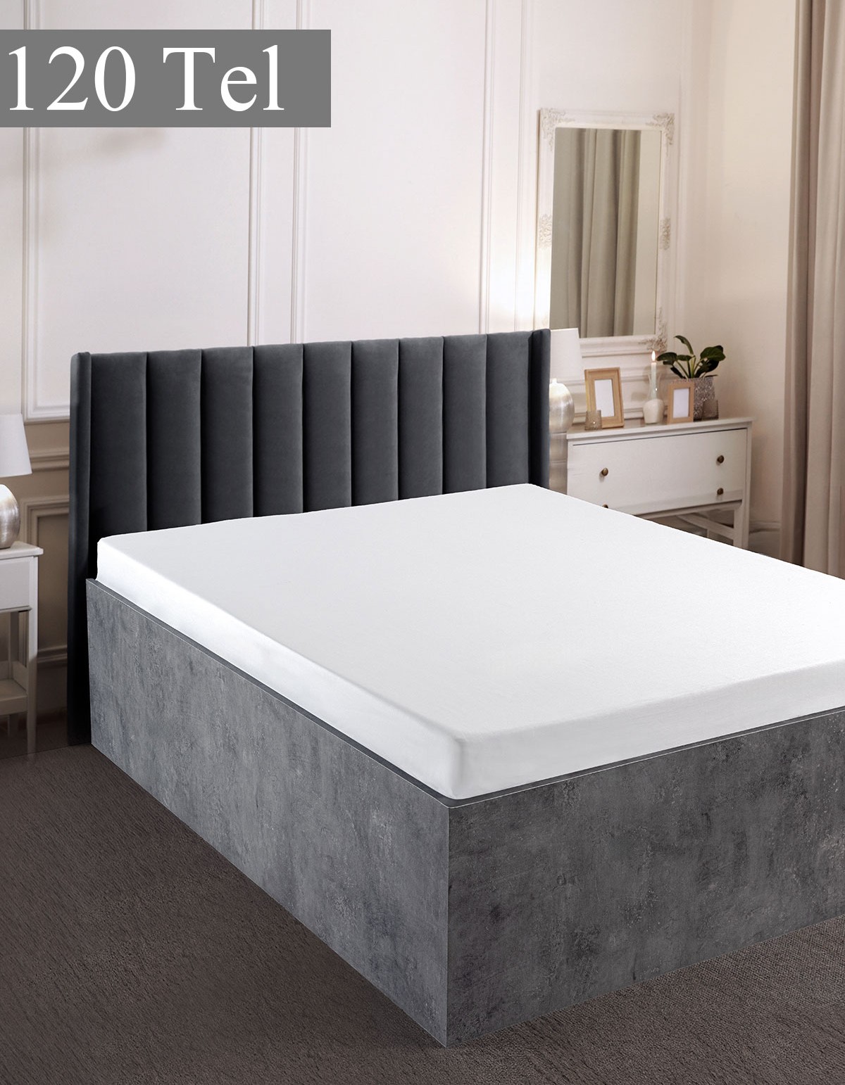 Fors Serisi 120Tel Pamuk Saten Otel Çarşafı