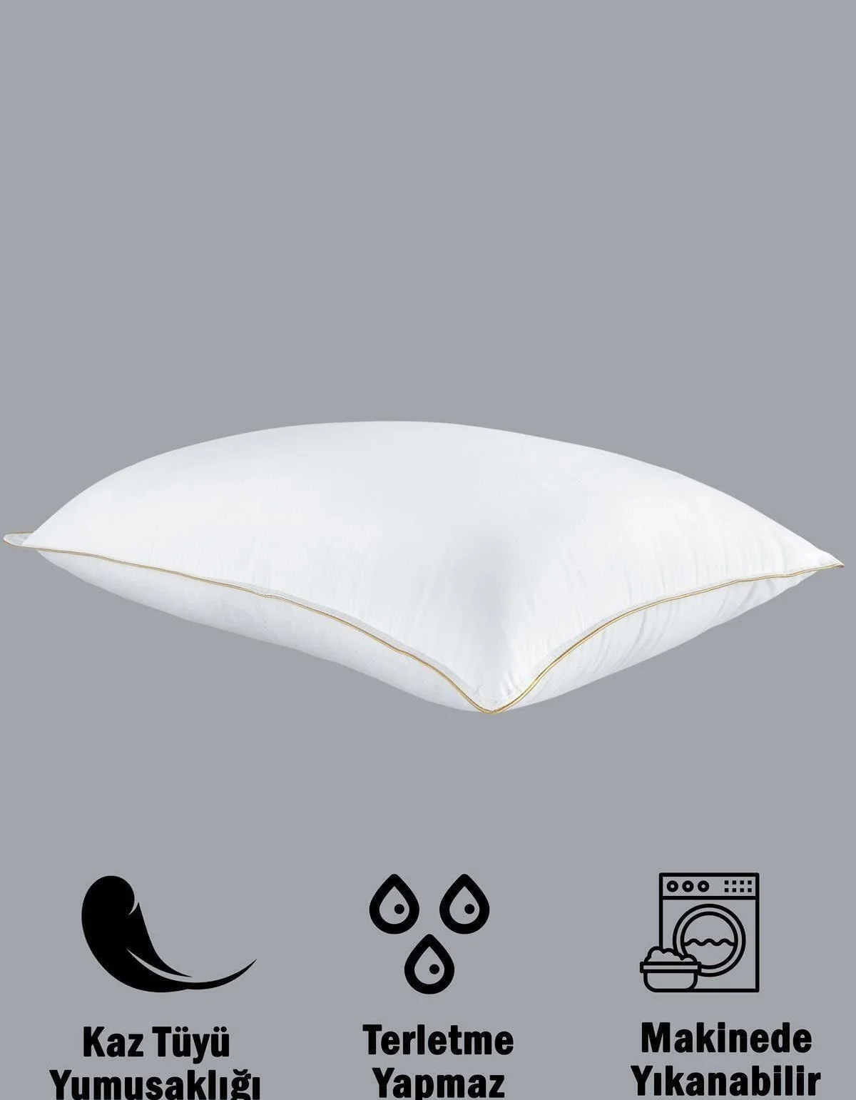 Varol 1 Adet Gold Serisi 1200Gr Nano Jel Yastık 50x70cm Varol 1 Adet Gold Serisi 1200Gr Nano Jel Yastık 50x70cm