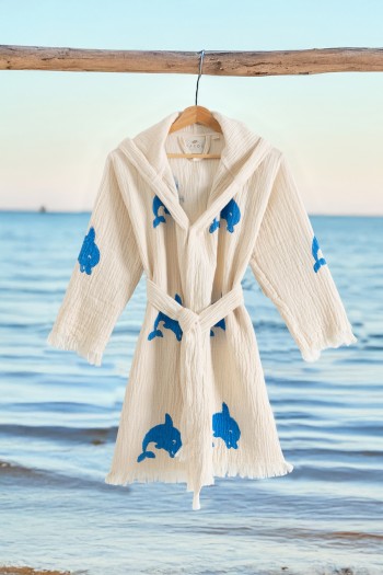 Varol %100 Organik, El İşçiliği Taş Baskı Garson Boy Bornozu - Yunus Varol %100 Organik, El İşçiliği Taş Baskı Garson Boy Bornozu - Yunus