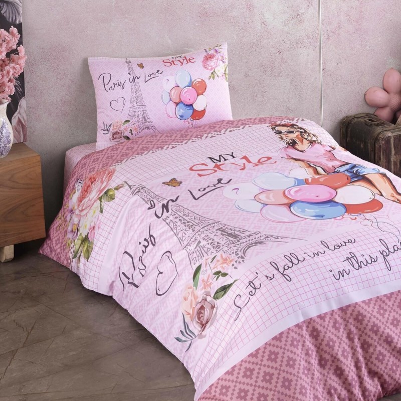 Varol %100 Pamuk Saten Genç Nevresim Takımı - My Style Varol %100 Pamuk Saten Genç Nevresim Takımı - My Style