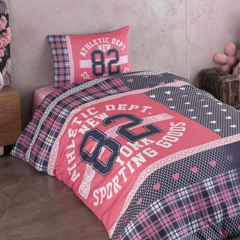 Varol %100 Pamuk Saten Genç Nevresim Takımı - New York Varol %100 Pamuk Saten Genç Nevresim Takımı - New York