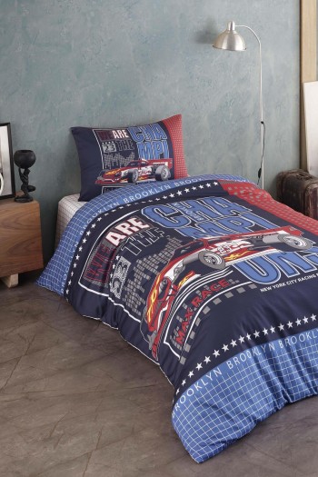 Varol %100 Pamuk Saten Genç Nevresim Takımı - Race