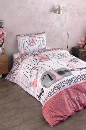 Varol %100 Pamuk Saten Genç Nevresim Takımı - Sound