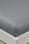 Varol %100 Pamuk Saten Stripe Battal Boy (King Size) Lastikli Çarşaf Takımı – 30 cm – 2 Yastık Kılıfı – 180x200 görseli 7