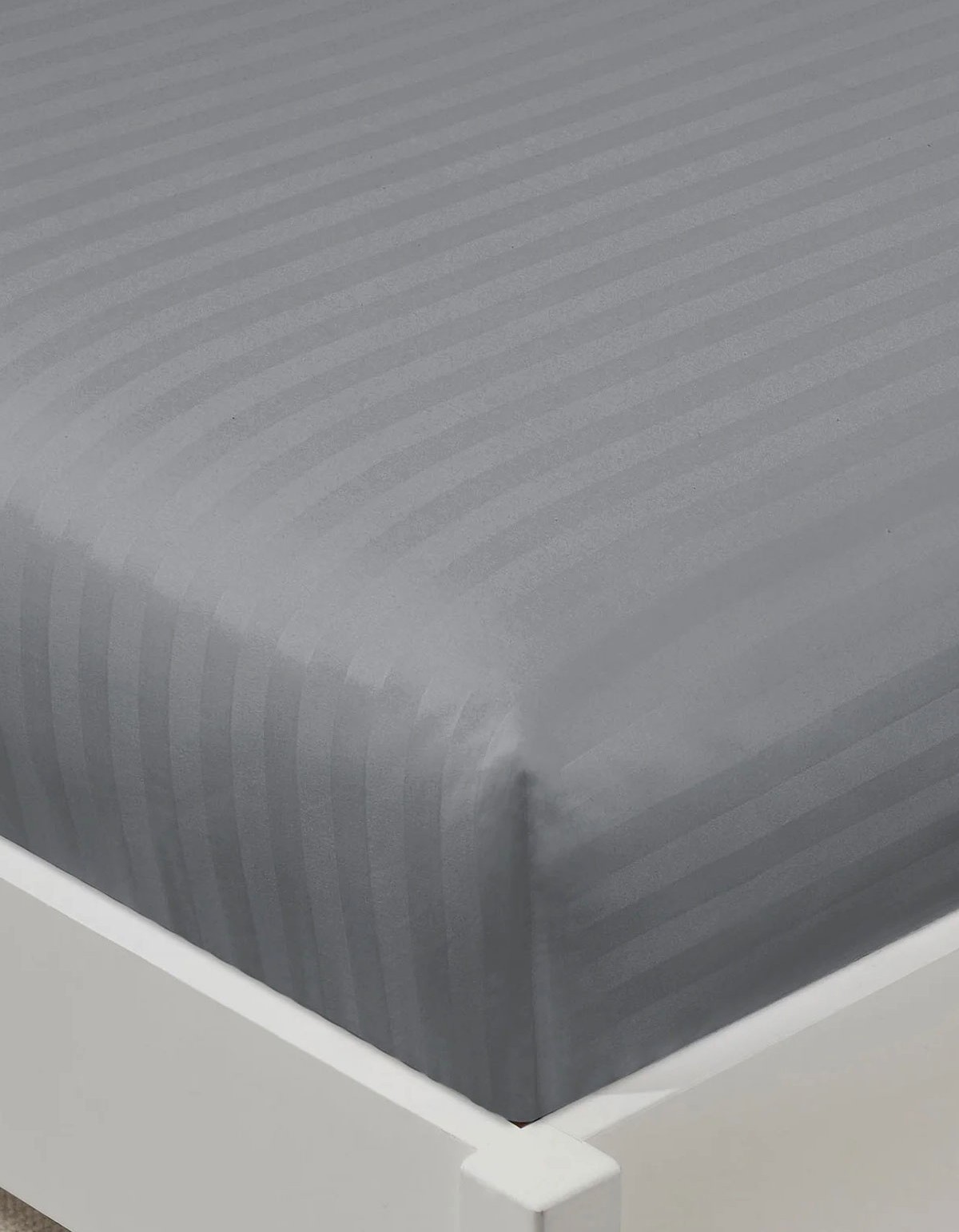 Varol %100 Pamuk Saten Stripe Çift Kişilik Lastikli Çarşaf Takımı – 30 cm – 2 Yastık Kılıfı