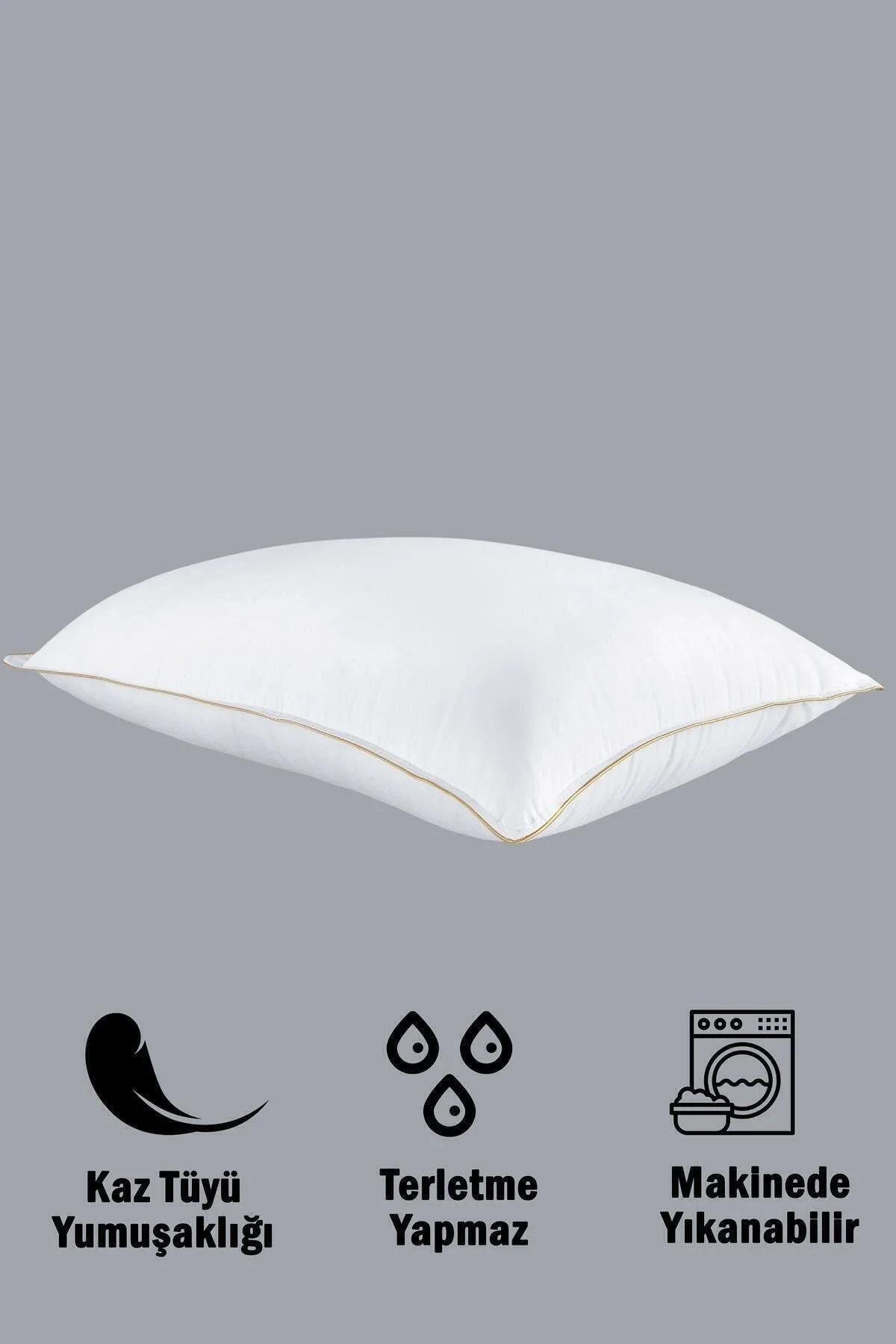 Varol 2 Adet Gold Serisi 1200Gr Nano Jel Yastık 50x70cm Varol 2 Adet Gold Serisi 1200Gr Nano Jel Yastık 50x70cm