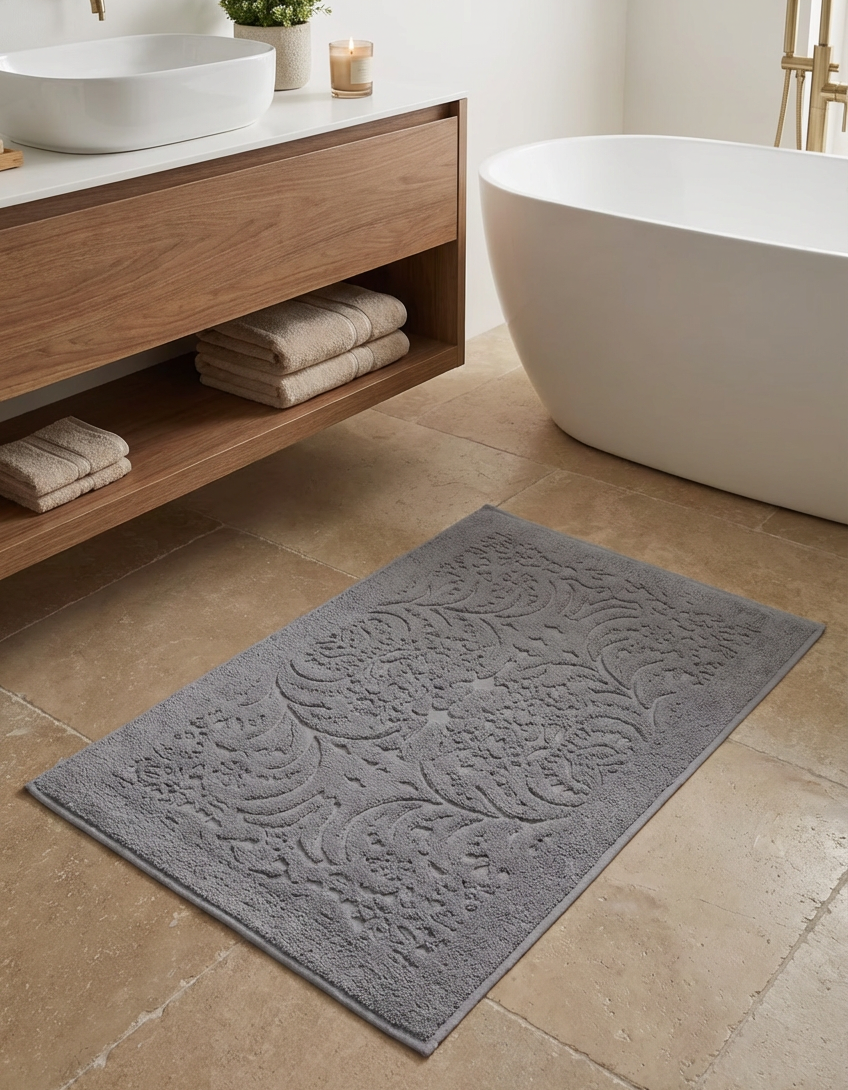 Varol 2 Adet Gramajlı Jakaranda Ayak Havlusu Paspas