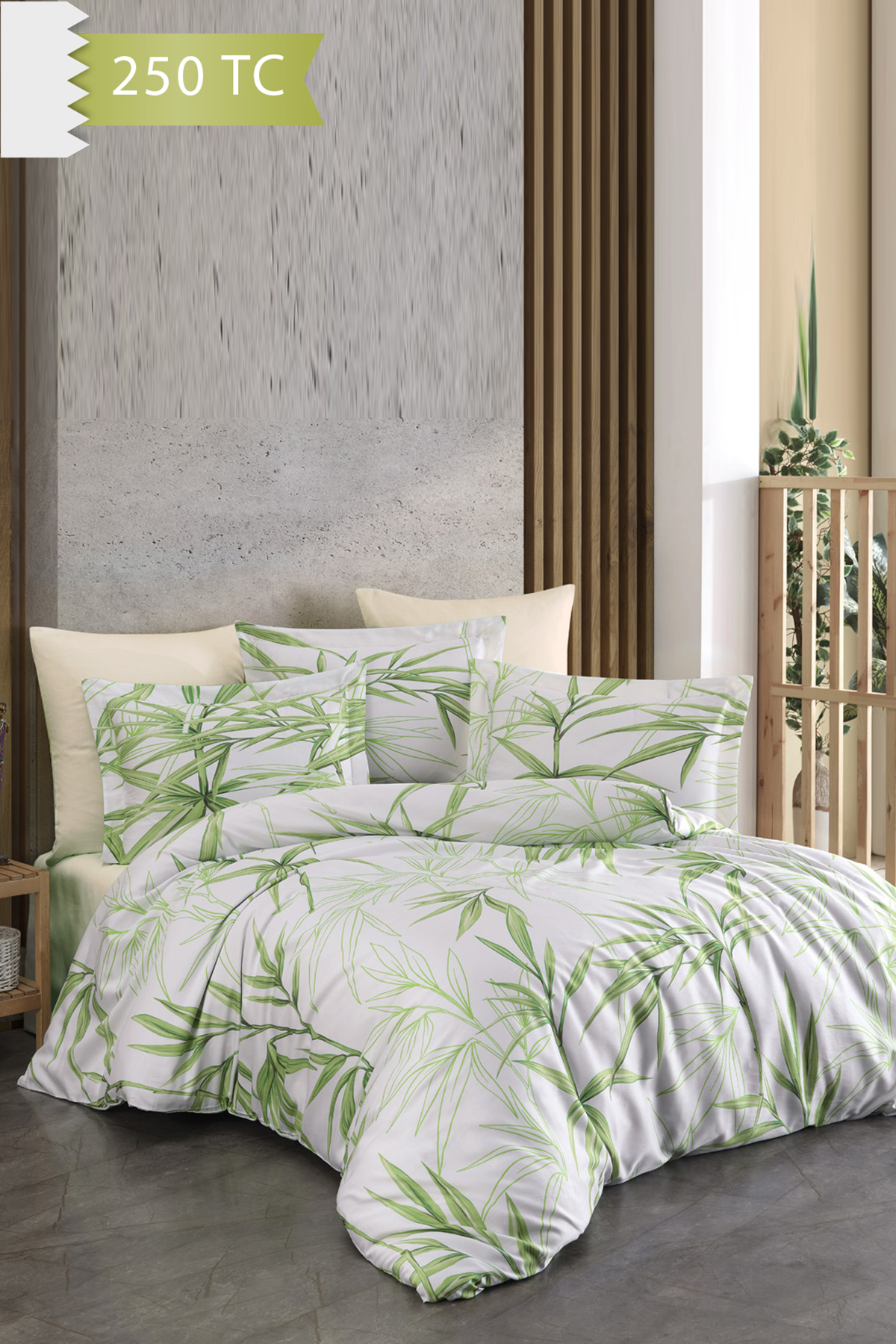 Varol 250 TC Bambu Karışımlı Pamuk Saten Nevresim Takımı – Çift Kişilik - BAMBOO
