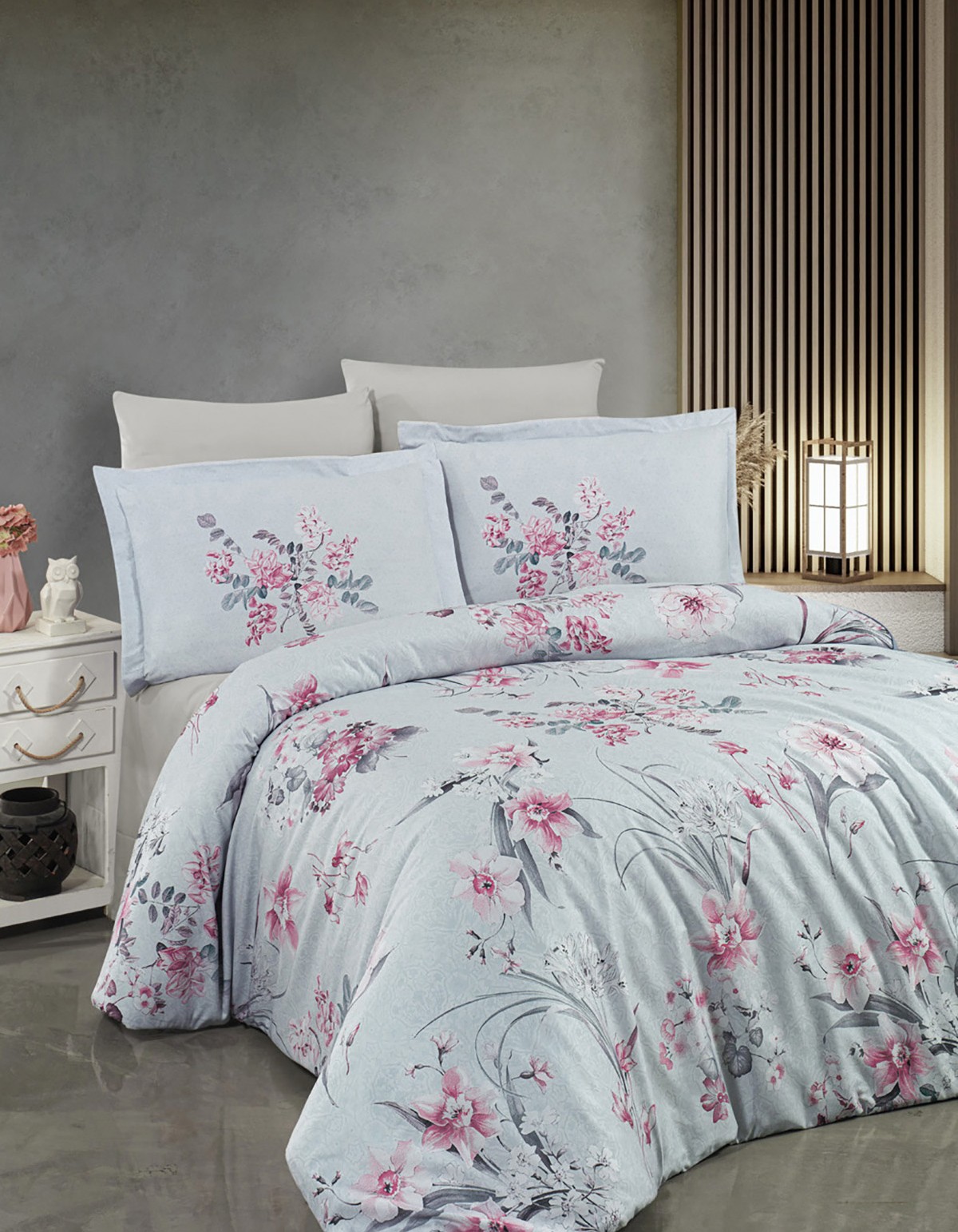 Varol 250 TC Bambu Karışımlı Pamuk Saten Nevresim Takımı – Çift Kişilik - GRANDE