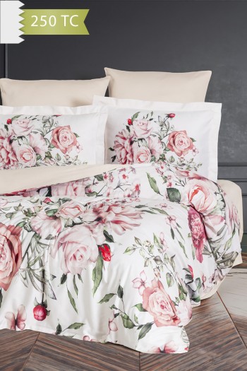 Varol 250 TC Bambu Karışımlı Pamuk Saten Nevresim Takımı – Çift Kişilik - VİNTAGE