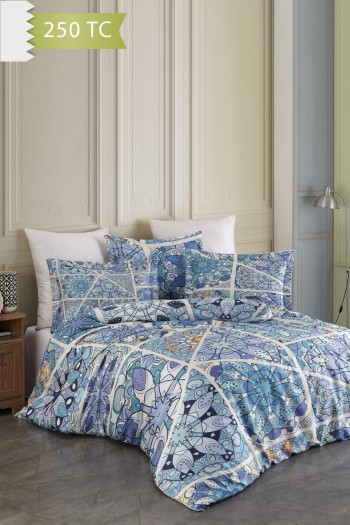 Varol 250 TC Bambu Karışımlı Pamuk Saten Nevresim Takımı – Family Size - DAVİNCİ