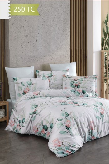 Varol 250 TC Bambu Karışımlı Pamuk Saten Nevresim Takımı – Family Size - ELBİST