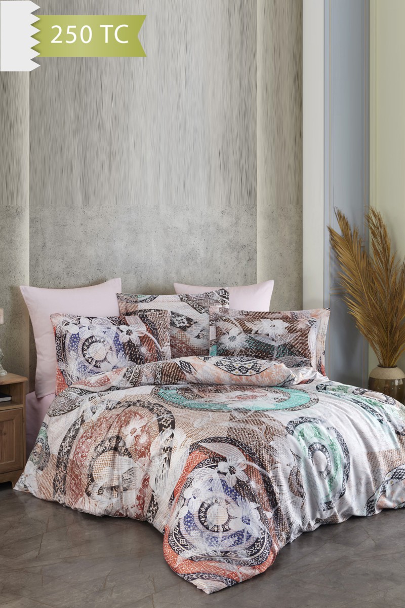 Varol 250 TC Bambu Karışımlı Pamuk Saten Nevresim Takımı – Family Size - FİOSOLE