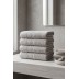 Varol 4 Adet Kronos Serisi Otel El Yüz Havlusu 50x90 300gr BEYAZ - GRİ