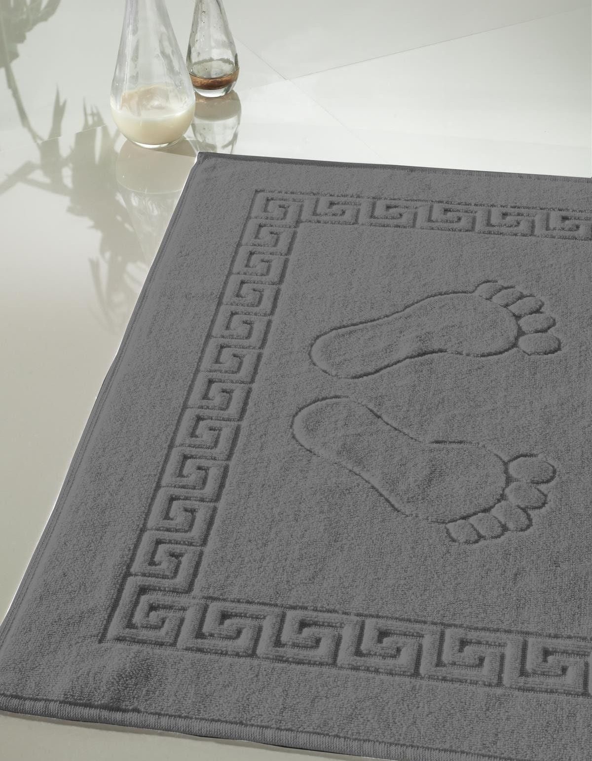 Varol 4 Adet Talia Serisi Ayak Havlusu 50x70 200gr Antrasit