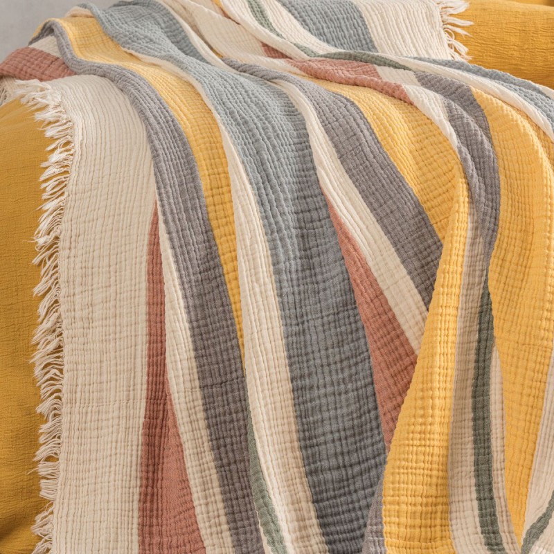 Varol 4 Katlı %100 Pamuk Müslin Pike & Yatak Örtüsü – 230x250 cm Varol 4 Katlı %100 Pamuk Müslin Pike & Yatak Örtüsü – 230x250 cm