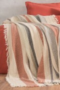 Varol 4 Katlı %100 Pamuk Müslin Pike & Yatak Örtüsü – 230x250 cm görseli 2