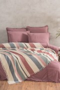 Varol 4 Katlı %100 Pamuk Müslin Pike & Yatak Örtüsü – 230x250 cm görseli 3