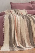 Varol 4 Katlı %100 Pamuk Müslin Pike & Yatak Örtüsü – 230x250 cm görseli 4