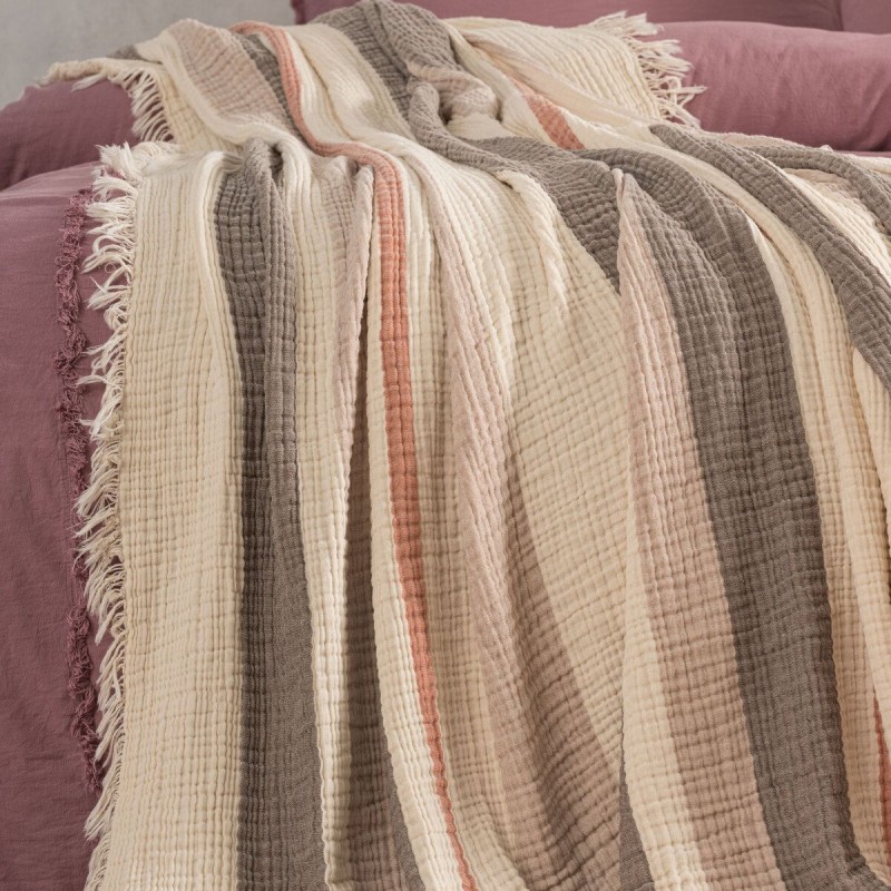 Varol 4 Katlı %100 Pamuk Müslin Pike & Yatak Örtüsü – 230x250 cm Varol 4 Katlı %100 Pamuk Müslin Pike & Yatak Örtüsü – 230x250 cm