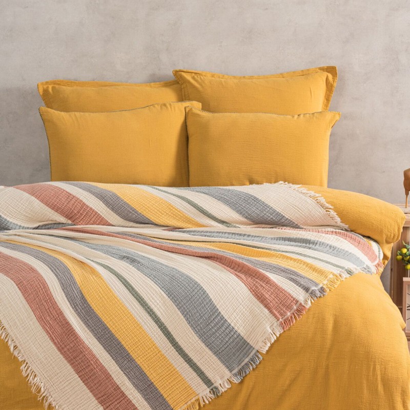 Varol 4 Katlı %100 Pamuk Müslin Pike & Yatak Örtüsü – 230x250 cm Varol 4 Katlı %100 Pamuk Müslin Pike & Yatak Örtüsü – 230x250 cm