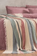 Varol 4 Katlı %100 Pamuk Müslin Pike & Yatak Örtüsü – 230x250 cm görseli 8