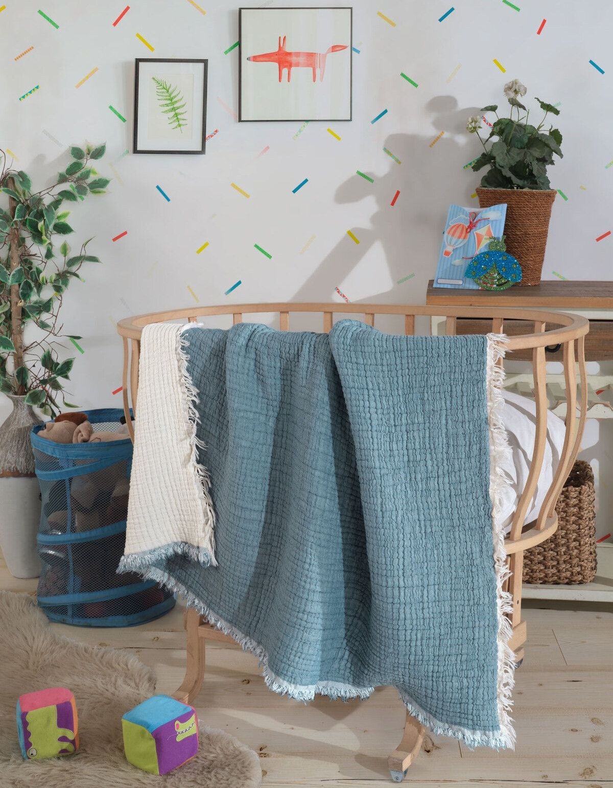 Varol 5 Katlı %100 Pamuk Müslin Bebek Battaniyesi Varol 5 Katlı %100 Pamuk Müslin Bebek Battaniyesi