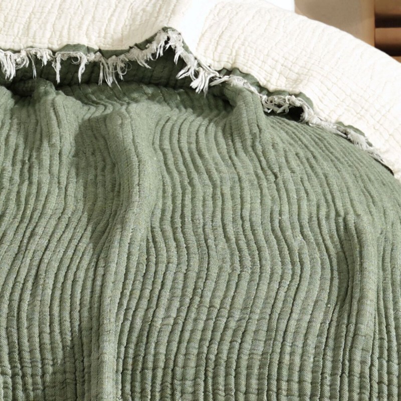 Varol 5 Katlı %100 Pamuk Müslin Yatak Örtüsü – 230x240 cm Varol 5 Katlı %100 Pamuk Müslin Yatak Örtüsü – 230x240 cm