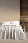 Varol 5 Katlı Çift Kişilik %100 Pamuk Müslin Yatak Örtüsü – 230x240 cm görseli 3