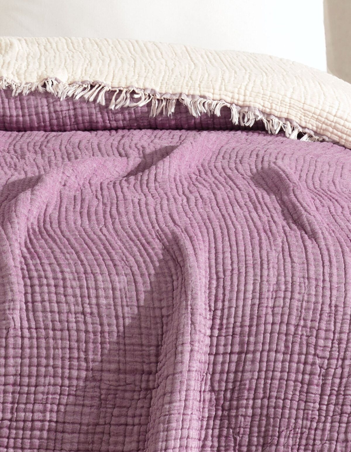 Varol 5 Katlı Çift Kişilik %100 Pamuk Müslin Yatak Örtüsü – 230x240 cm