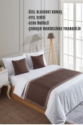 Varol 70x250 Yatak Şalı (Runner) ve 2 Adet 45x45 Kırlent Seti – Otel Konsept Lüx Dekoratif Set görseli 8