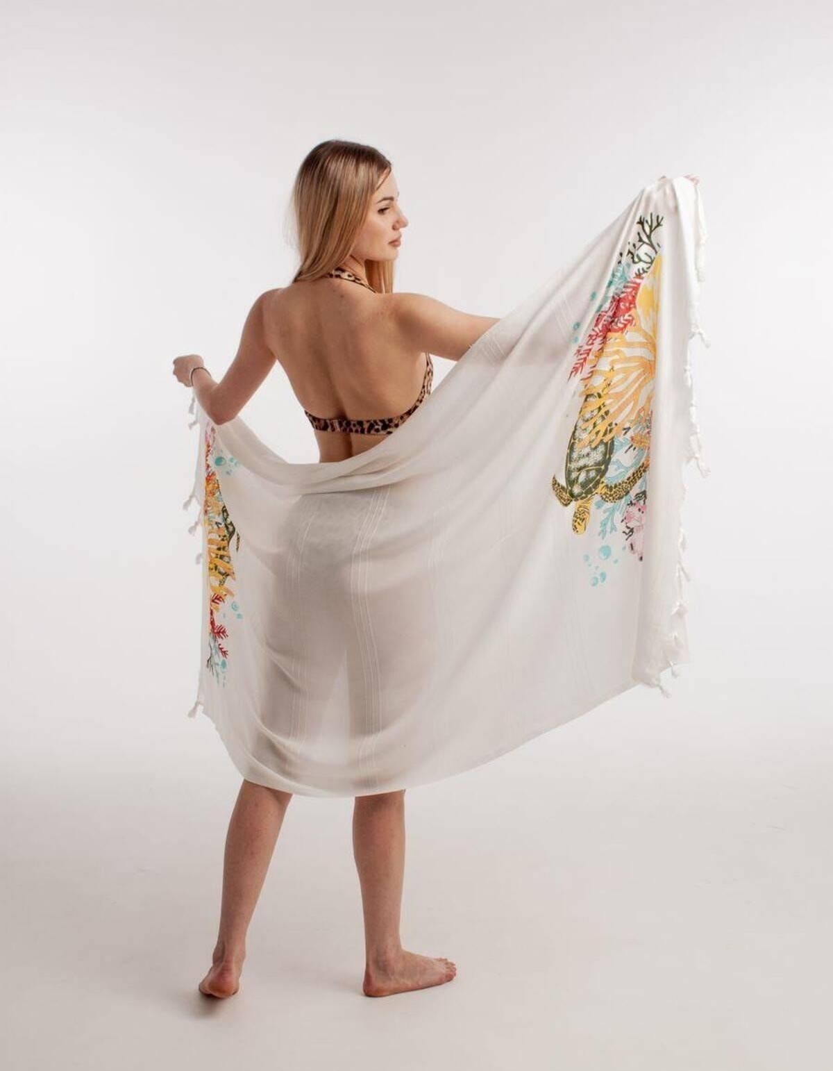 Varol Baskılı Bambu Peştemal Plaj Havlusu Varol Baskılı Bambu Peştemal Plaj Havlusu