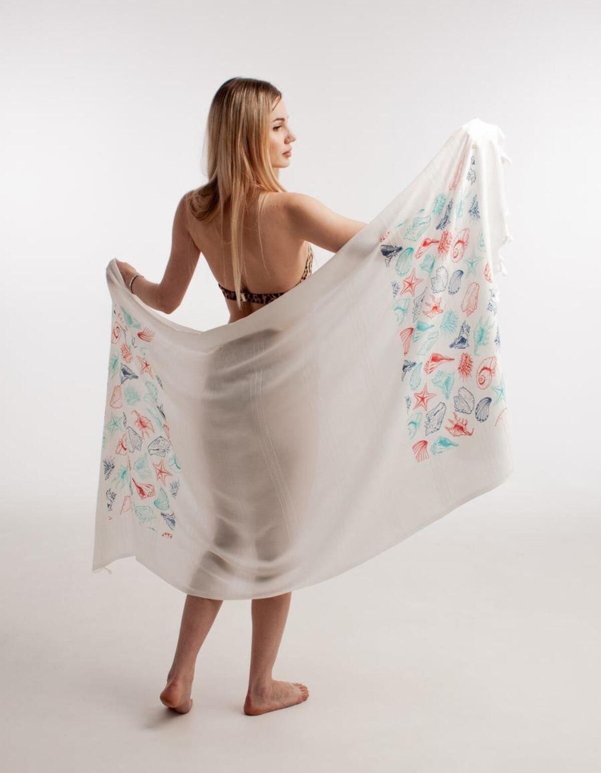 Varol Baskılı Bambu Peştemal Plaj Havlusu Varol Baskılı Bambu Peştemal Plaj Havlusu