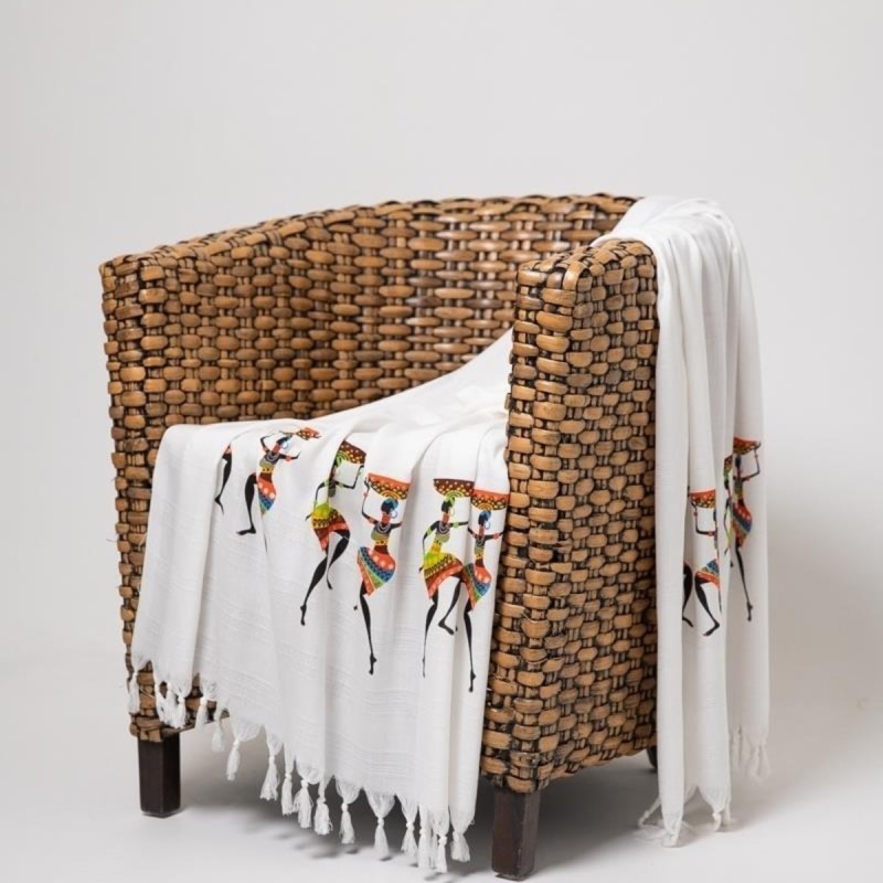 Varol Baskılı Bambu Peştemal Plaj Havlusu